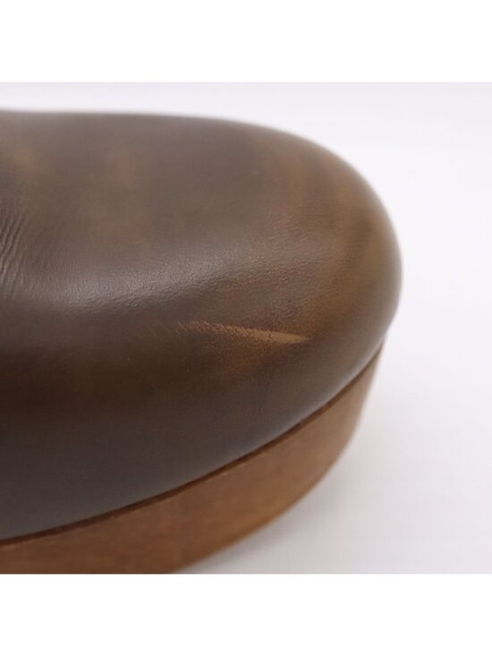 Free People Belmont Brown Leather Ankle Strap High Heel Clogs Women's Sz 36 / 6 - Picture 6 of 16